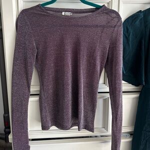 Free People | Purple Mesh Top